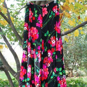 Pants & Jumpsuits | Vintage Pink Floral Super Flared Pants | Poshmark